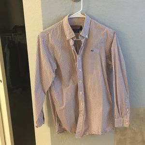 Men’s plaid button down shirt